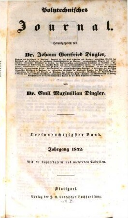 Polytechnisches Journal. 83. 1842