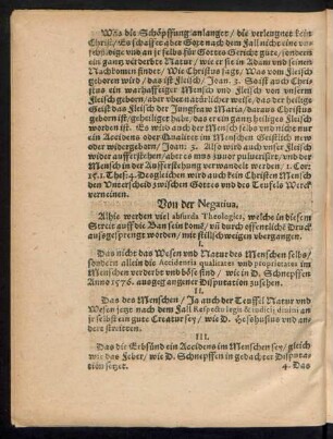 Von der Negativa.