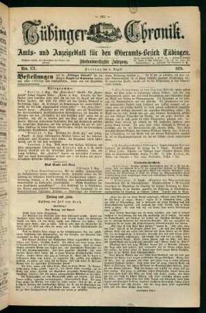 8. August (Nro. 171) - 14. August (Nro. 176)