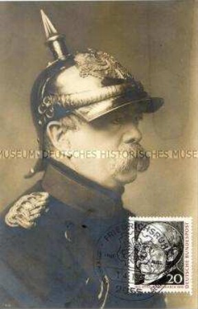 Postkarte zum Tode Otto von Bismarcks