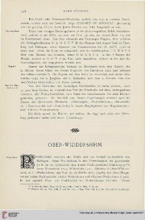 ⟦Ober-Widdersheim⟧