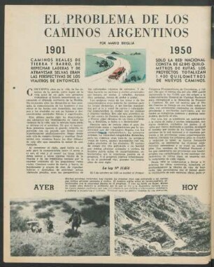 El problema de los caminos argentinos