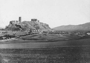 Athen, Akropolis, von West. Sammlung Robertinum