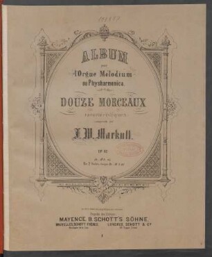 [1]: Album pour l'orgue mélodium ou physharmonica