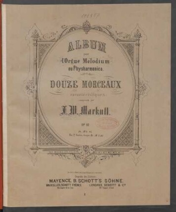 [1]: Album pour l'orgue mélodium ou physharmonica