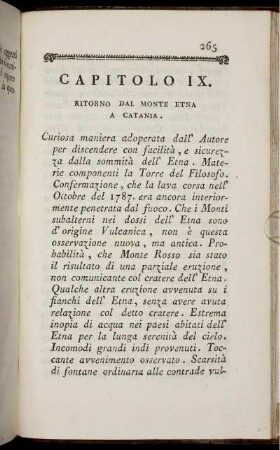 Capitolo IX. Ritorno dal Monte Etna a Catania.