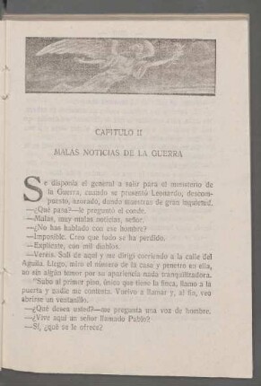 Capítulo II - Malas noticias de la guerra