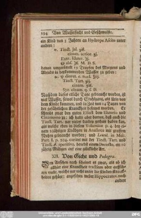 XII. Von Gicht und Podagra.