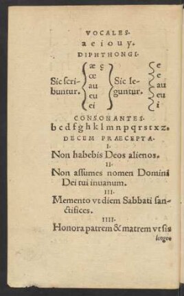 Decem Praecepta.