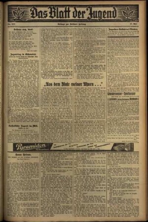 Zweite Ausgabe vom Mittwoch, den 17. Mai 1933.
