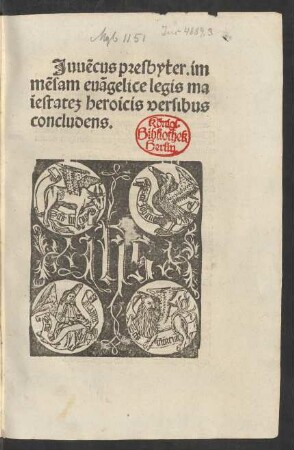 Evangeliorum libri. Mit Beig. von Francesco Petrarca und Hermannus Buschius