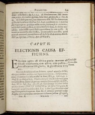 Caput II. Electionis Causa Efficiens.