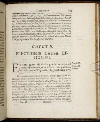 Caput II. Electionis Causa Efficiens.