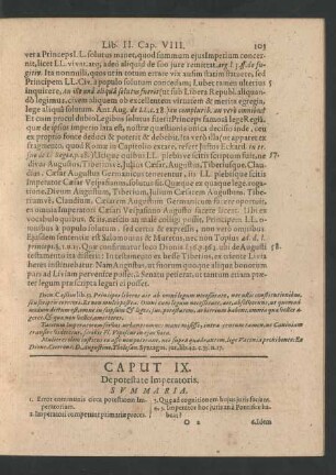 Caput IX. De potestate Imperatoris.