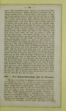 101. a. Das landwirthschaftliche Fest bei München