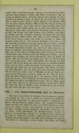 101. a. Das landwirthschaftliche Fest bei München