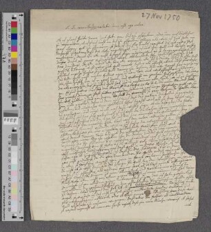 Brief an Johann Albert Heinrich Reimarus