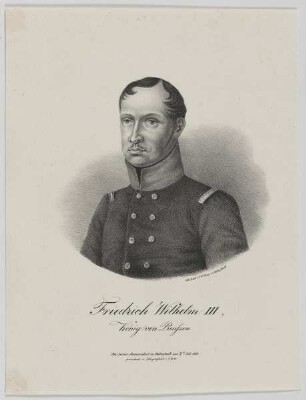 Bildnis des Friedrich Wilhelm III., König von Preussen