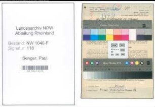 Entnazifizierung Paul Senger , geb. 01.11.1906 (Zollsekretaer)