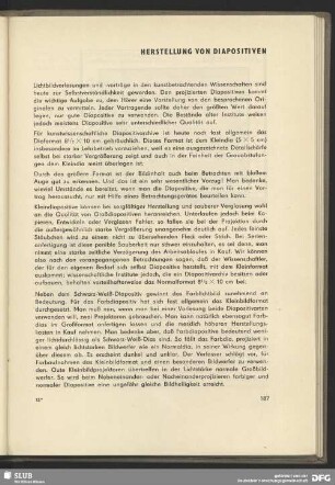Herstellung von Diapositiven