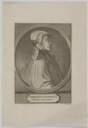 Bildnis des Ambrosius Blaurerus