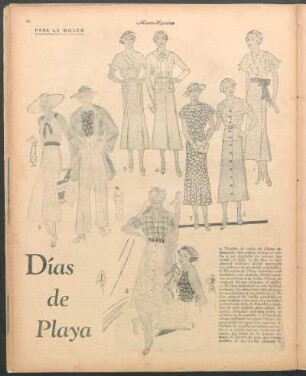 Días de playa [Dibujos] : Para la mujer
