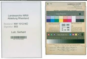 Entnazifizierung Gerhard Lutz , geb. 02.11.1895 (Arbeiter)
