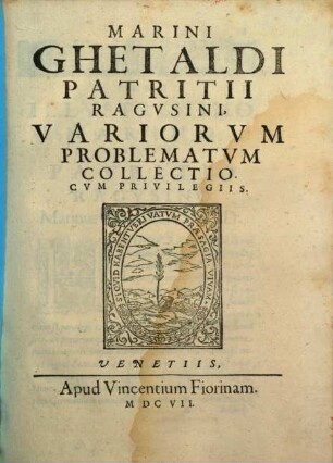 Variorum problematum collectio