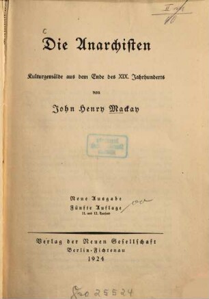 Die Bücher der Freiheit, 1