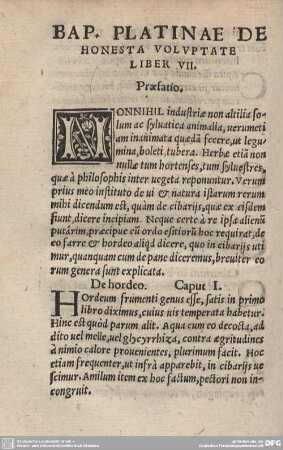 BAP. PLATINAE DE HONESTA VOLUPTATE LIBER VII.