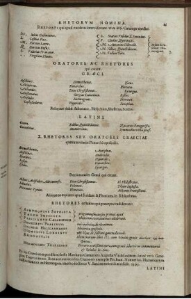 Rhetorum Nomina