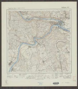 442 Kelheim ; Topographische Karte von Bayern 1:25.000 [Positionsblätter]