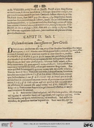 Sect. I: De Descendentium Successione ex Jure Civili