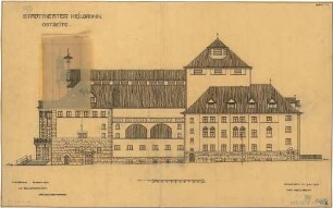 Fischer, Theodor; Heilbronn; Stadt-Theater - 2. Variante - Ostseite (Ansicht)