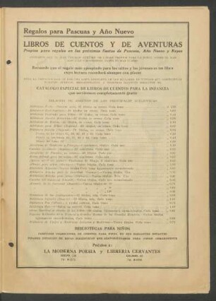 Libros de cuentos y de aventuras : Regalos para pascuas y año nuevo