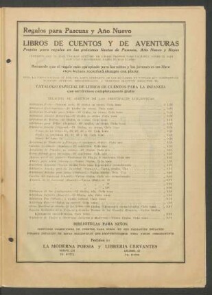 Libros de cuentos y de aventuras : Regalos para pascuas y año nuevo