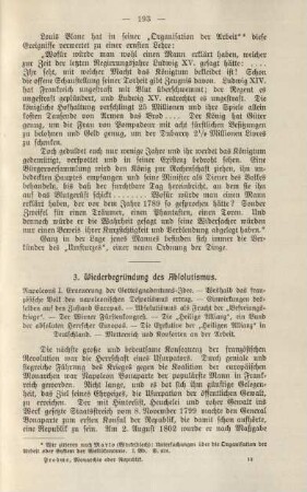 3. Wiederbegründung des Absolutismus.