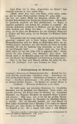 3. Wiederbegründung des Absolutismus.