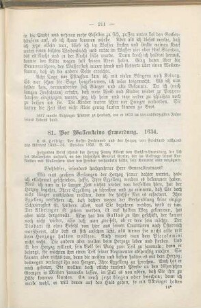 81. Vor Wallensteins Ermordung. 1634.