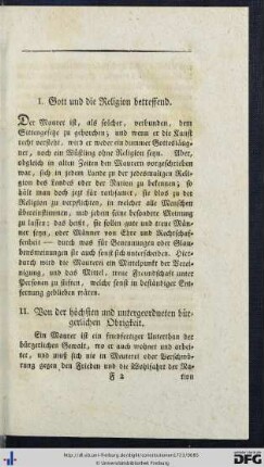 II. Von der höchsten und untergeordneten bürgerlichen Obrigkeit.
