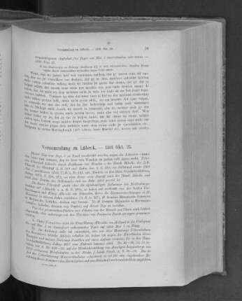 Versammlung zu Lübeck. - 1401 Okt. 23.
