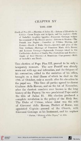 Chapter XV: 1503-1505