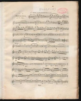 Ier. oboe ou clarinette en ut