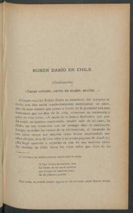 Rubén Darío en Chile - (Continuación)