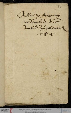 Teil III: Wilhelm Rascalon, Medizinische Rezeptsammlung