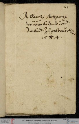Teil III: Wilhelm Rascalon, Medizinische Rezeptsammlung