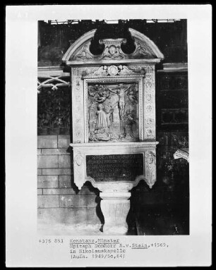Epitaph Domherr Andreas vom Stain