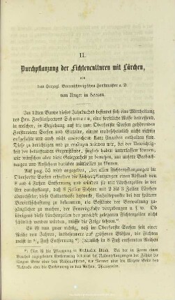 II. Durchpflanzungen der Fichtenculturen mit Lärchen.