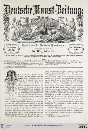 Nr. 43 (26. November 1871)