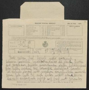 Brief von Joseph Chapiro an Gerhart Hauptmann